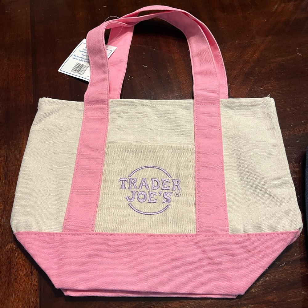 Pink Canvas Tote Bag Trader Joe’s